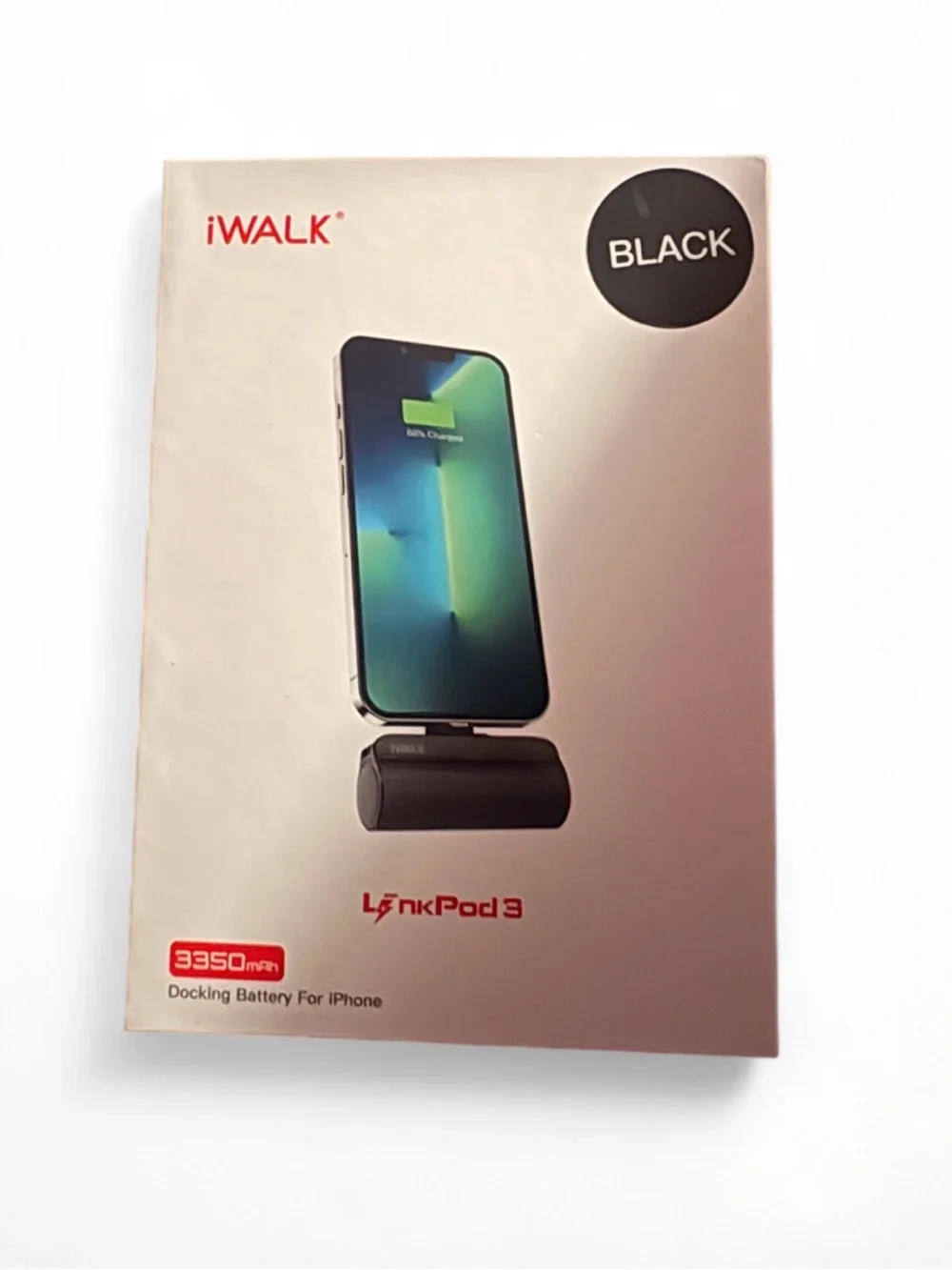 iWALK LinkPod 3 Docking Battery for iPhone - Black